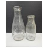 Ohio Milk Bottle  w Pour Spout PAT 1910  & 1 PT