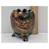 Carnival Glass Northwood Rosebowl 4"H