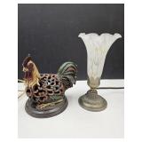 2 Desk Lamp Ligts Rooster Lamp