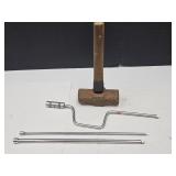 Speed Wrench 18" Exctensions, Sludge Hammer 8lbs
