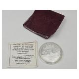 Troy Oz. Silver Reynolds Tobacco Token