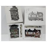 2 Dickens Village Curiosity Shop & Ebeneezer