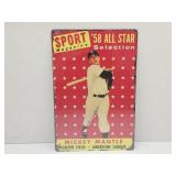 New Mickey Mantle Metal Sign 8" x 12"