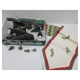 Village Landscape Christmas Trees & People see pix