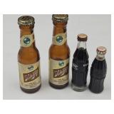 VTG Schlitz GLass Shakers, Plastic Coke Bottles