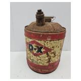 Vintage  Gas Can DX Advertising