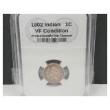 1902 Insdian Head Penny Coin