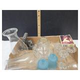 Candle Wick, Blue Votives, Glass Chick++