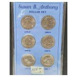 Susan B Anthony Dollar Set 1979 & 1980 Six Coins