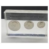 Bicentennial Coins in Acrylic