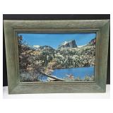 VTG Working Lighted Helmscene Wood Frame Picture