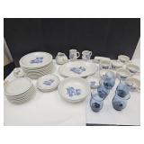 Paltzgraff Dishes, Butter Dish, Plates, Glasses +