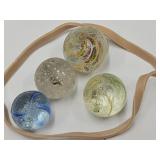 4 German Handmade Antique Marbles