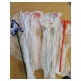 6 Beautiful Art Glass Flowers Approx. 20"l