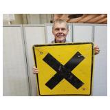24" Metal  X Sign