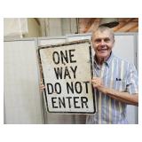 18 x 24 ONE WAY DO NOT ENTER Metal Sign