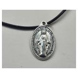 Mother Mary Religious Pendant Necklace