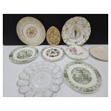 Lot of VTG Plates & Egg Plate