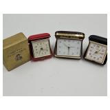 3 VTG Alarm Clocks, Set Thomas, Rinden & Bradley