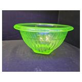 Uranium Glass Bowl 7.5"w