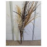 28" Glass Vase With Decor