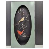 Metal Bird Decor Sign  16 x 32"