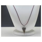Tigers Eye Pendant Cord Necklace