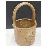 Wishon Harrell Muncie Pottery Basket 9"h