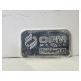 1 Oz .999 OPM Silver Bar USA