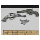 Ranger Badge, Vintage Toy Guns Texas & Pal  5 3/4