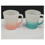 Lot of 2 VTG Fire King Coffee Mugs