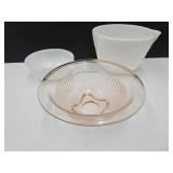 Pink Depression Ware, Mixing Bowl, Fire King Bowl