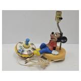 VGT Ohio Art Tin Toy Top & Mickey Lamp