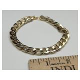 Heavy Gold Tone Cuban Link Bracelet