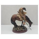 New Indian Statue Heavy Resin 10" H