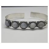 Sterling Silver & Moonstone Bracelet