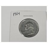 1964 Silver Quarter Coin