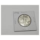 1943 Silver Walking Liberty Half Dollar Coin