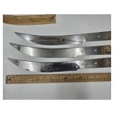 3 NOS Japan Large Knives