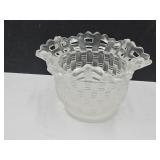 Fenton Frosted Basket 5" W