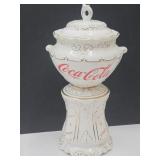 Coca Cola Ceramic Syrup Urn 14" H