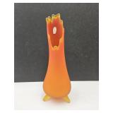 MCM LE Smith Orange Tivoli/ Satin Vase 10.5"