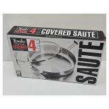 New Stainless Steel 4Qt Skillet w/ Lid