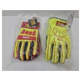 2 Pair XXL Ringers Work Gloves