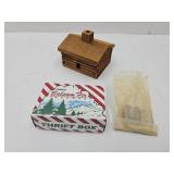 Log Cabin Incense Burner W Incense 4" W