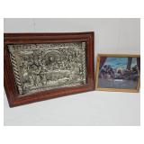 3 -D Jesus Picture & Metal Jesus Framed