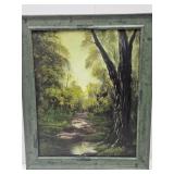 19 x 23" Framed  Wall Art by Local Artist Bolsen