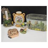 John Deere Thermometer ,Tin Cow, Copper Mold +