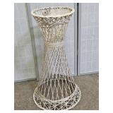 Wicker &  Metal Planter  Stand 30" high