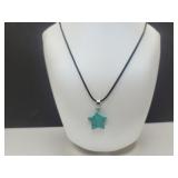 Turquoise Star Cord Necklace